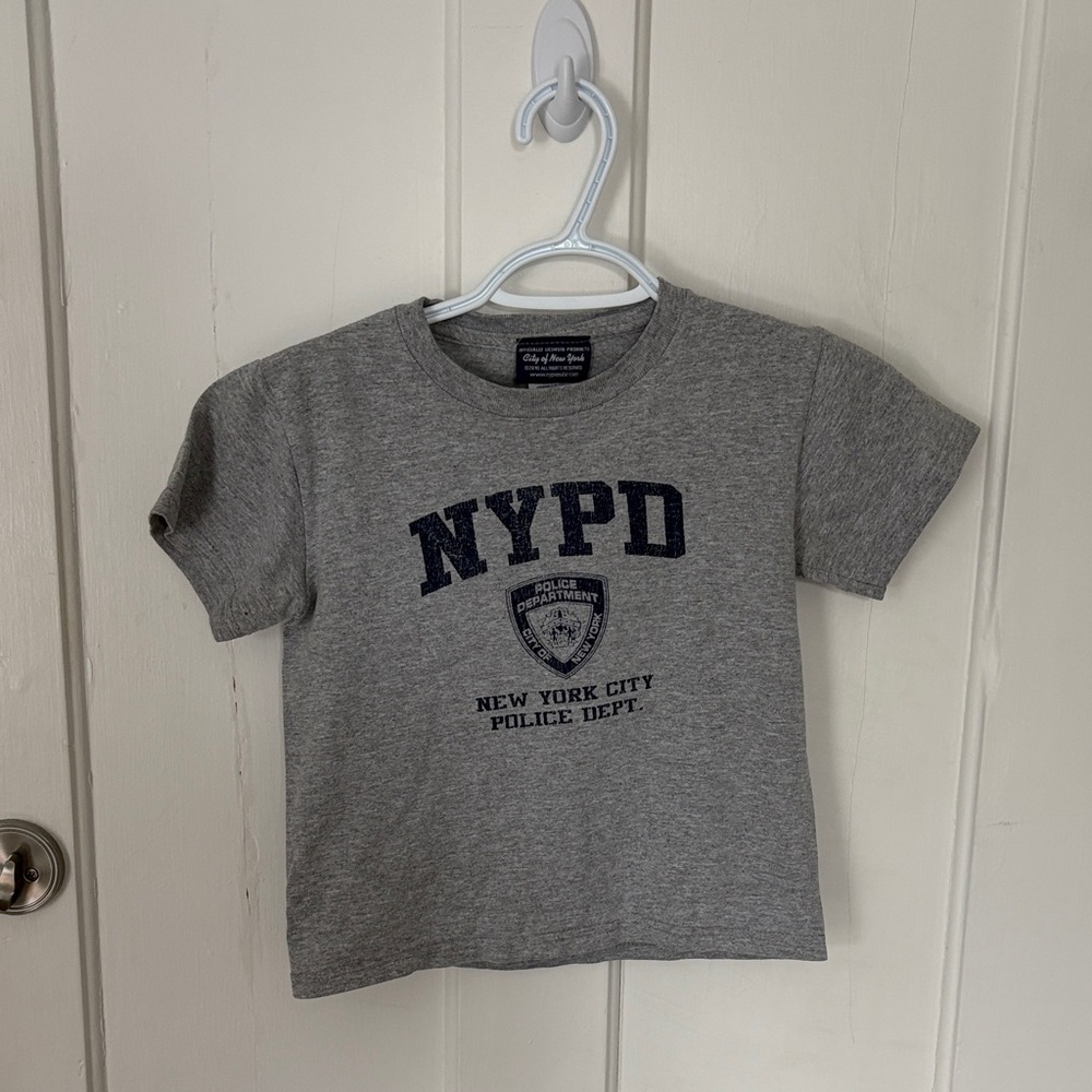 Gray NYPD Baby tee